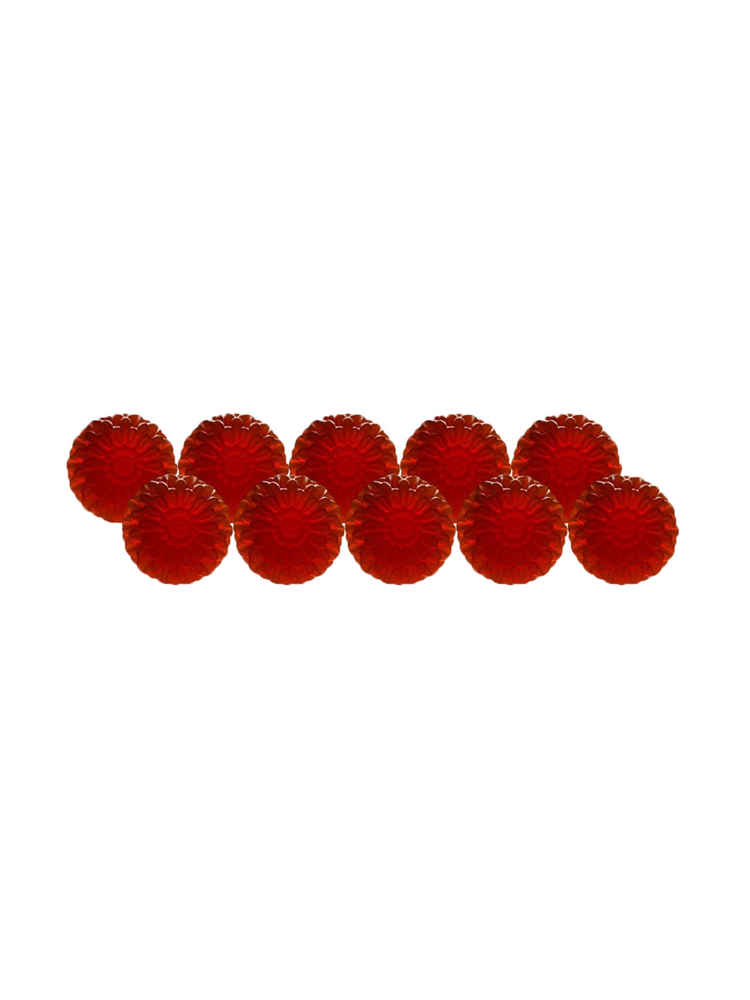 

GROOVY Set Of 10 Revitalizing Eucalyptus Beetroot Bath Soap - 100 g Each, Red