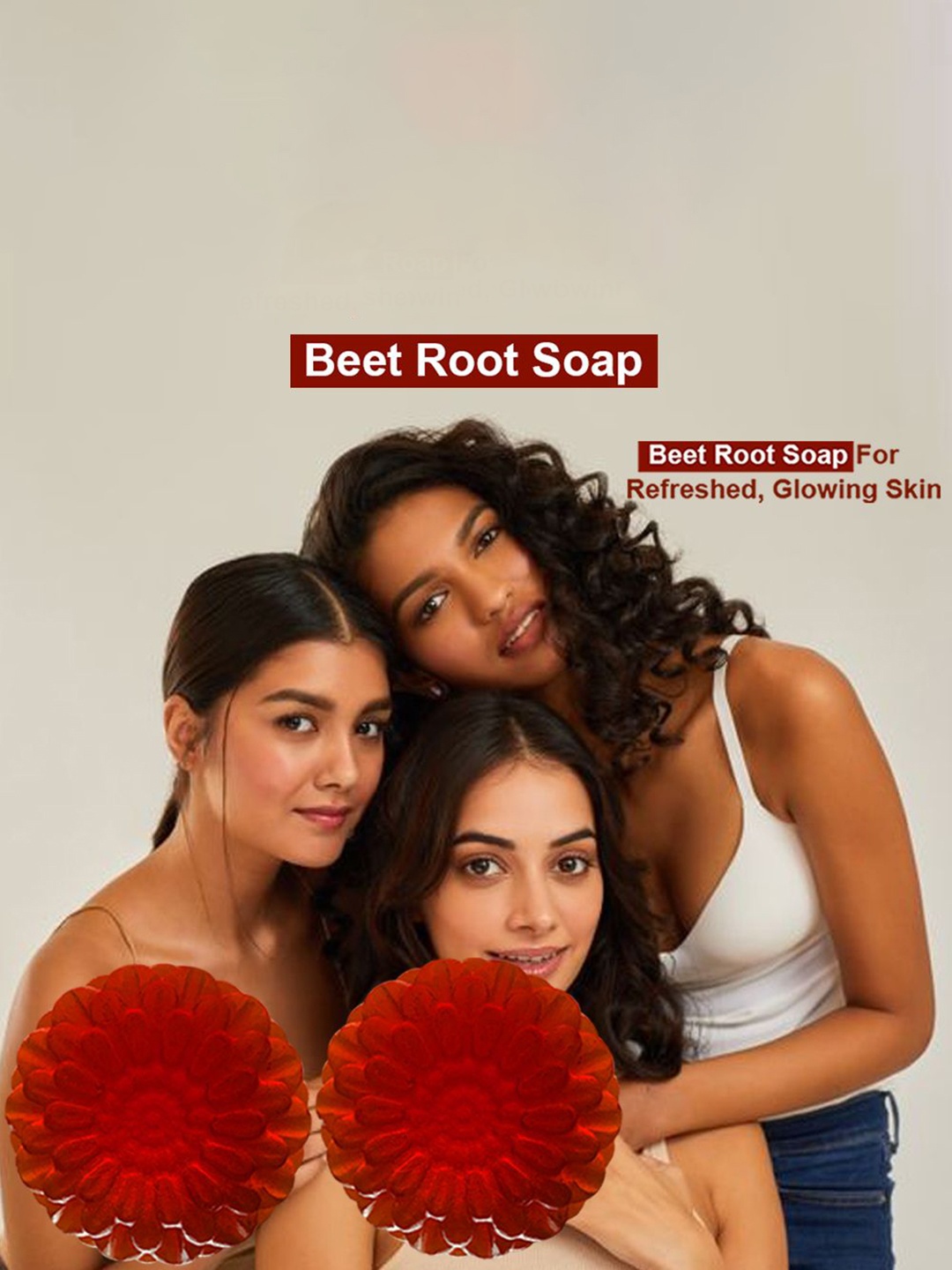 

GROOVY Set Of 2 Broccoli Blast Beet Root Bath Bar - 100 g Each, Red