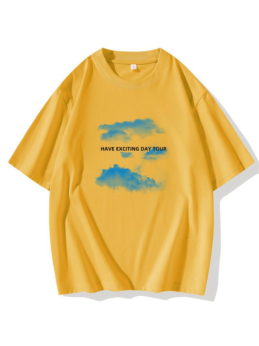 

StyleCast x Revolte Men Typography Printed Regular Fit T-shirt, Yellow