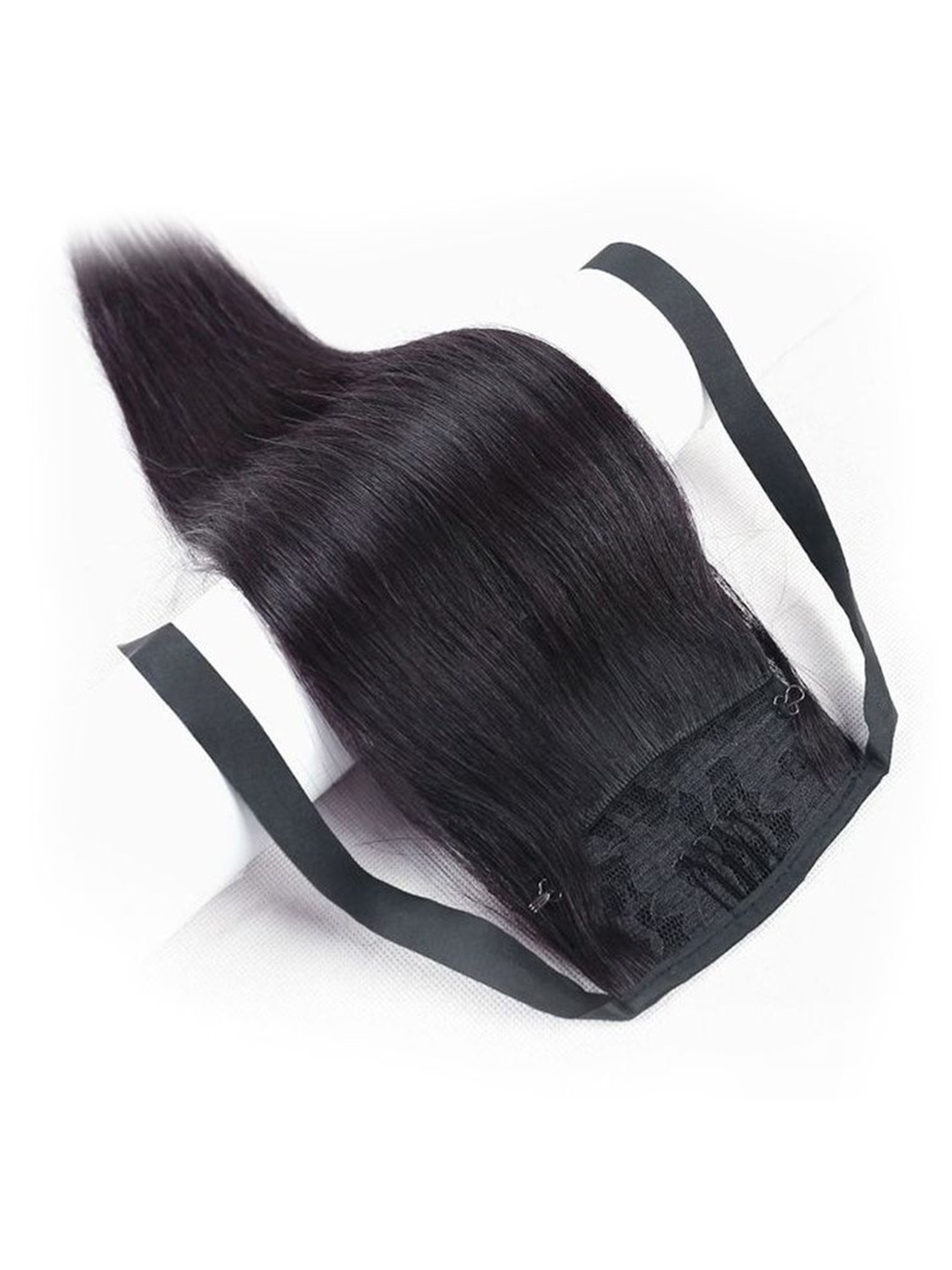 

D-Divine Full Head Ribbon Hair Extension Wig Black 21.6 Inch