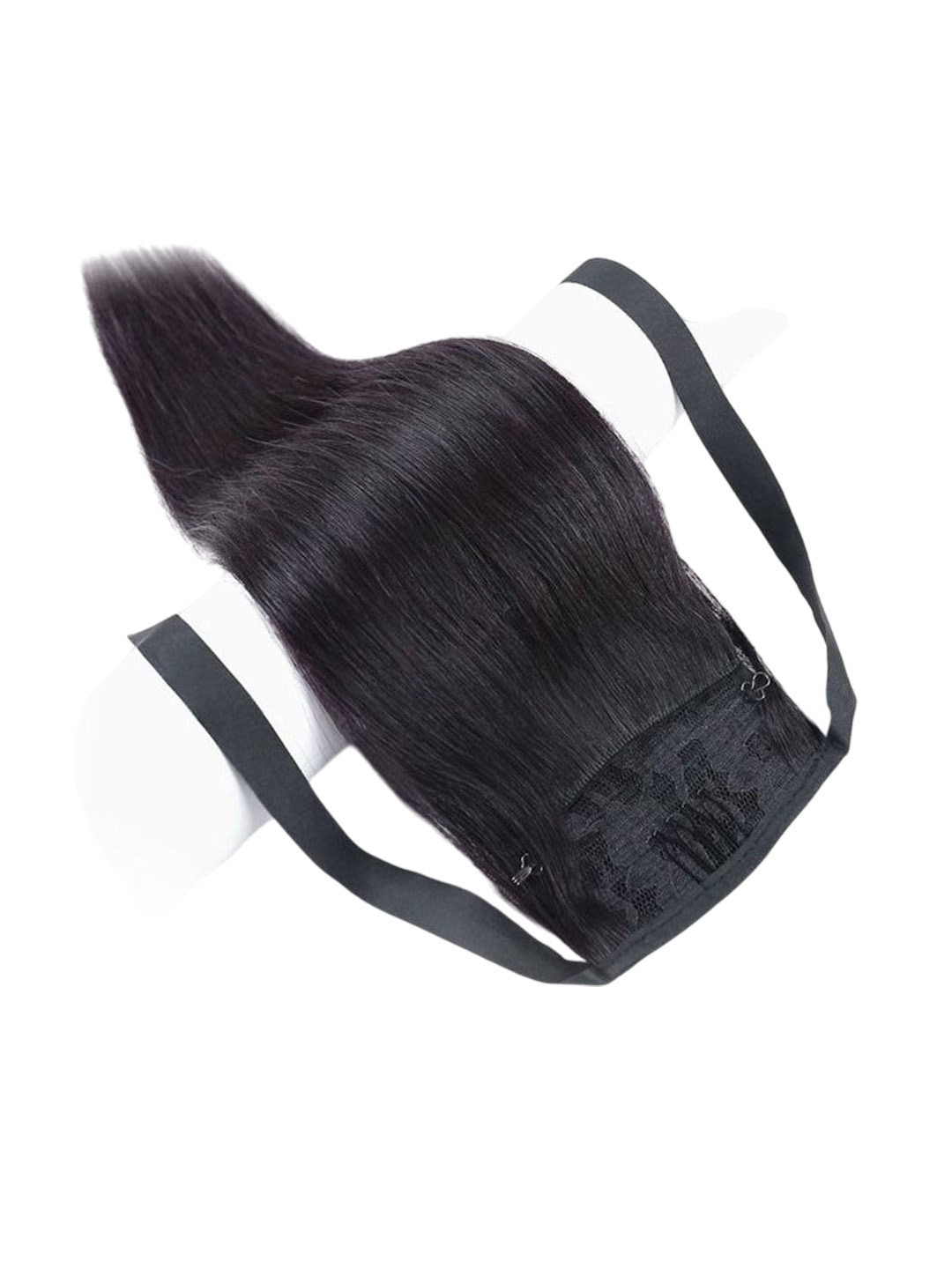 

D-Divine Full Head Ribbon Hair Extension Wig Black 21.6 Inch