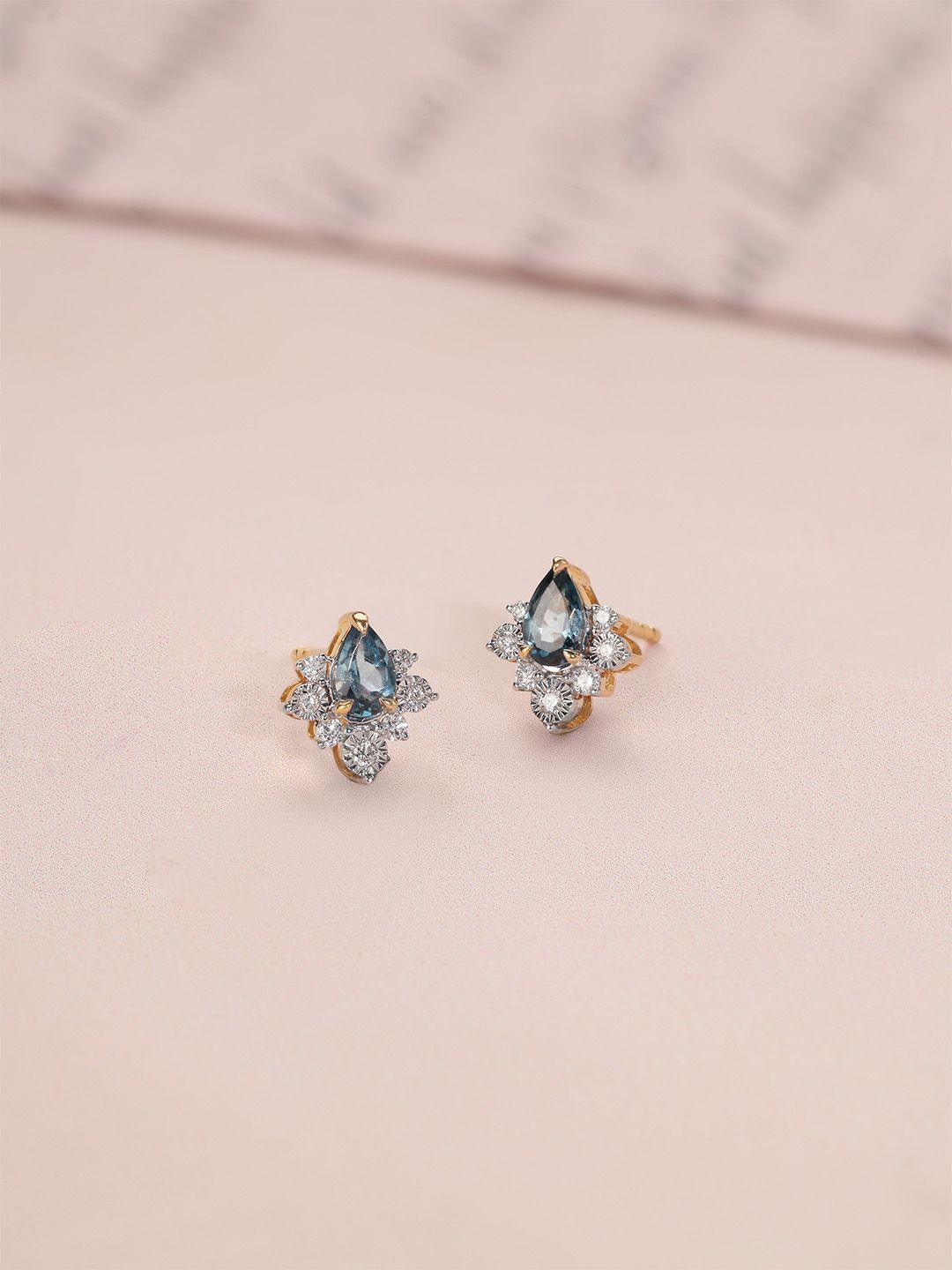 

Mia by Tanishq Women 14KT Gold & Diamond Stud Earrings- 1.6g