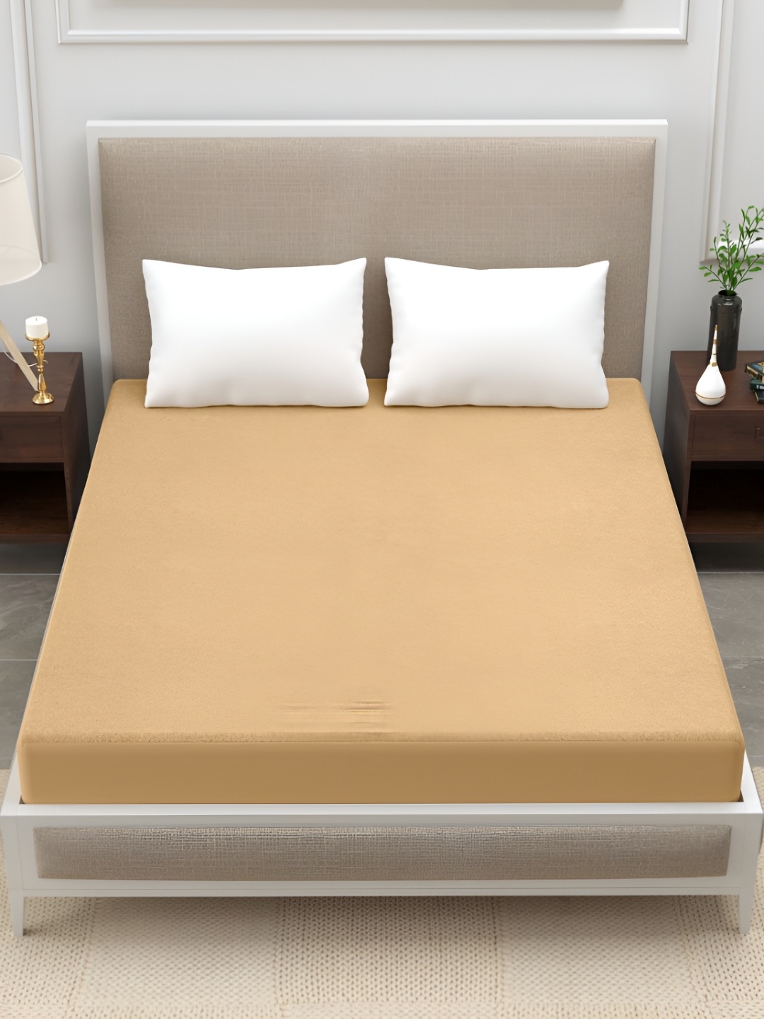 

Butea Crape Beige Terry Water Resistant Mattress Protector