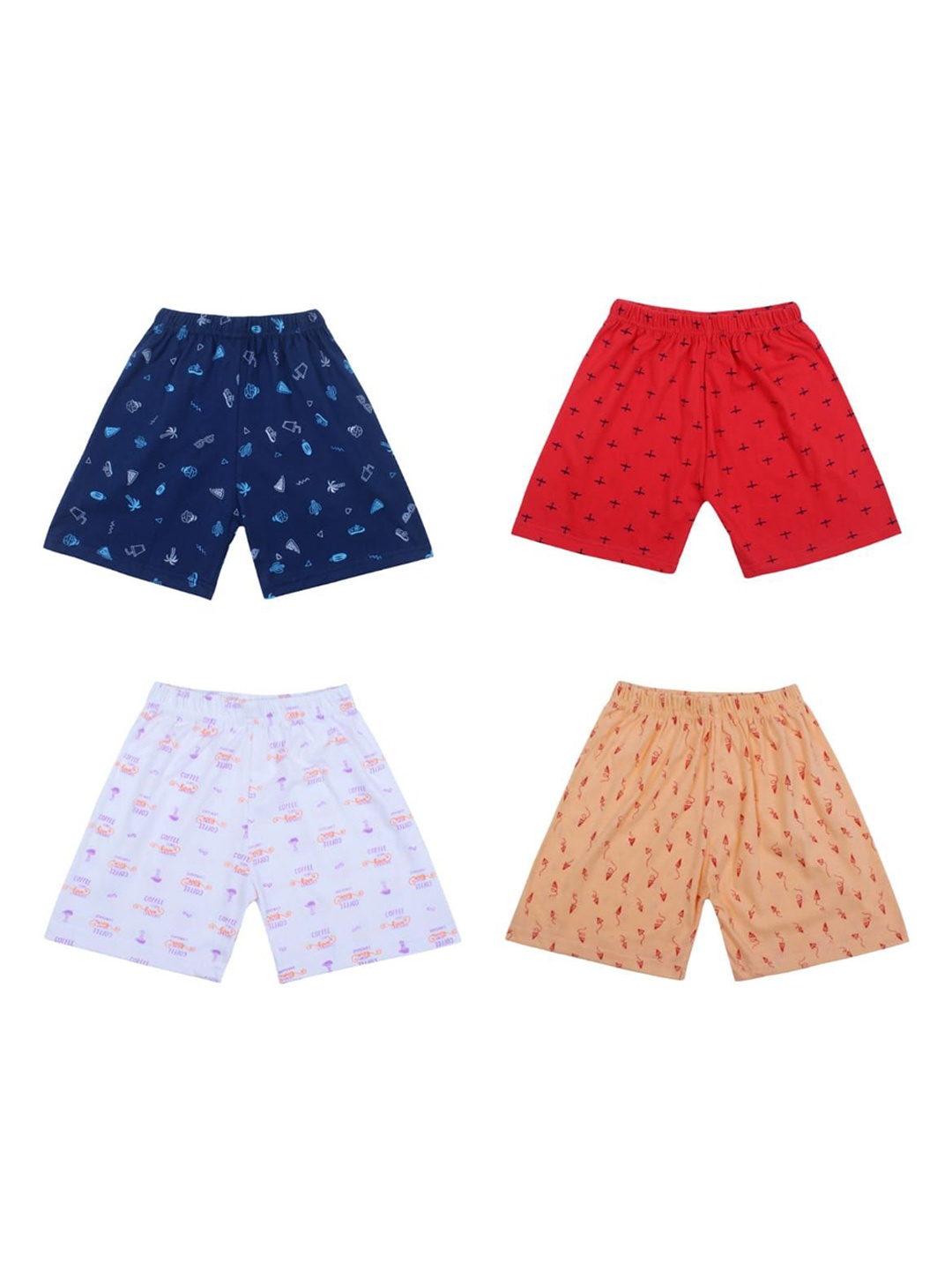 

ISHRIN Unisex Kids Conversational Printed Shorts, Multi