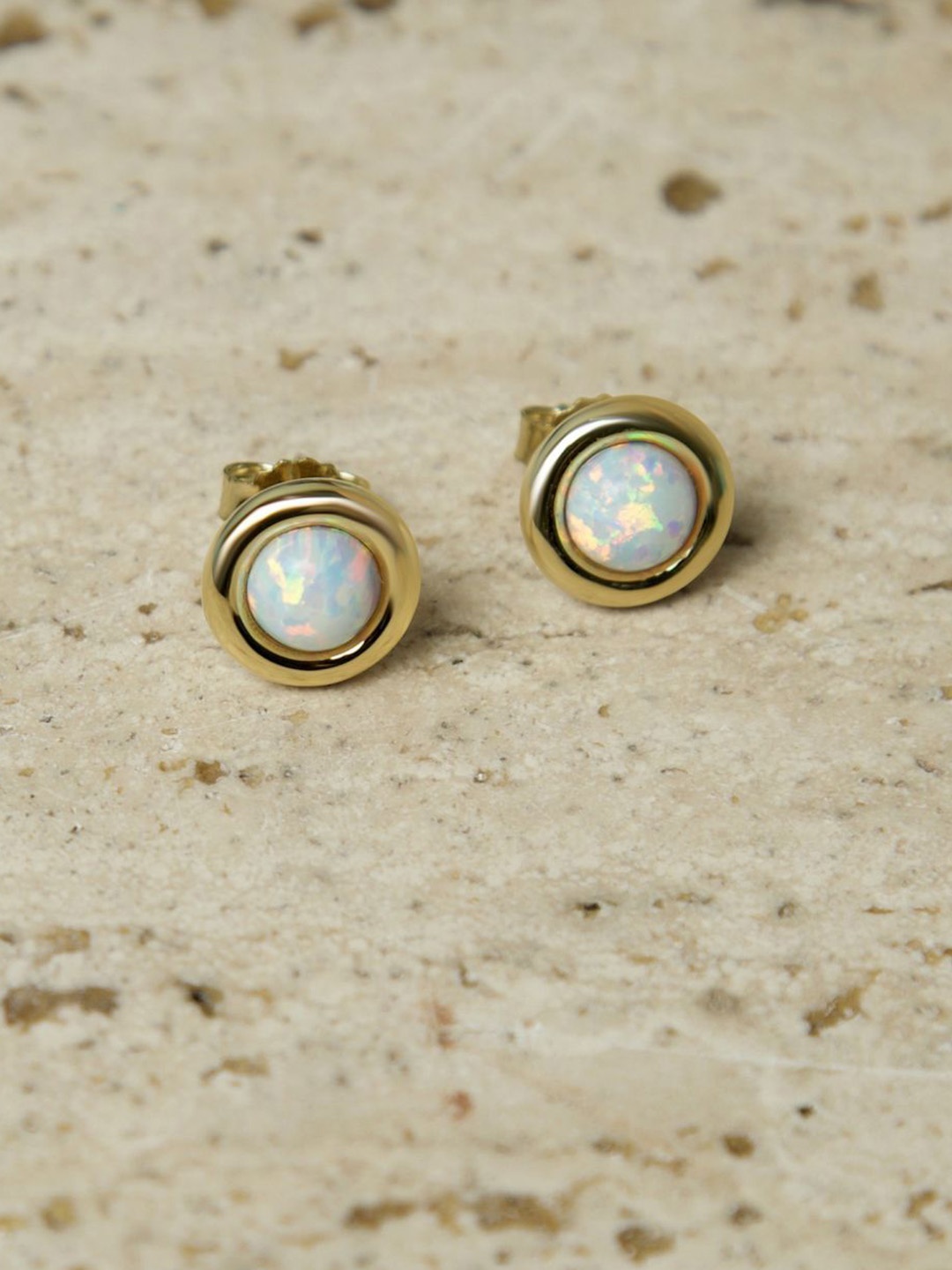

VELVET IMPERIAL 925 Sterling Silver Gold-Plated Contemporary Studs
