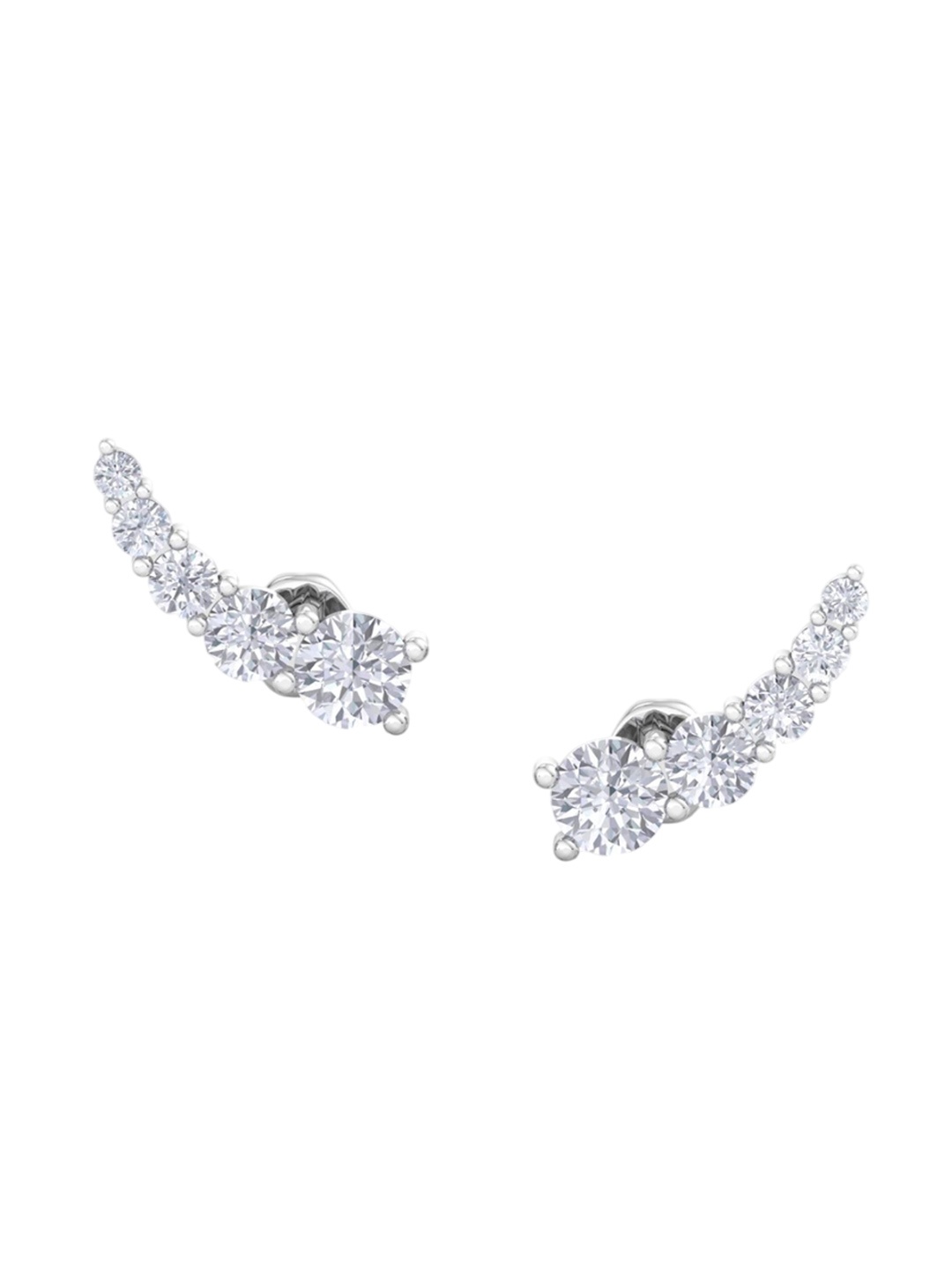 

VELVET IMPERIAL Contemporary Studs Earrings, Silver