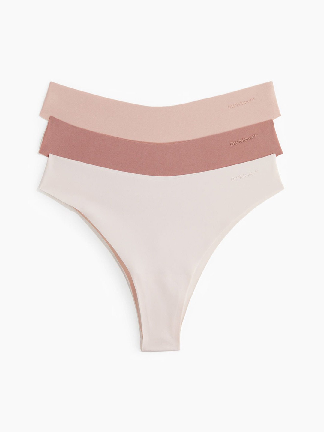 

H&M 3-Pack Sports Brazilian Briefs In Dry Move, Pink