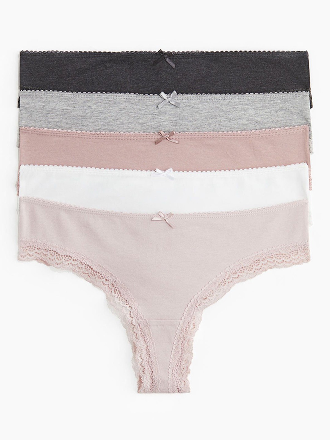 

H&M 5-Pack Brazilian Briefs, Pink