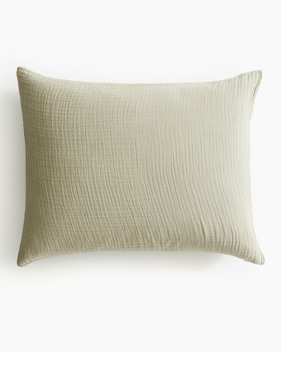 

H&M Green Cotton Muslin Pillowcase