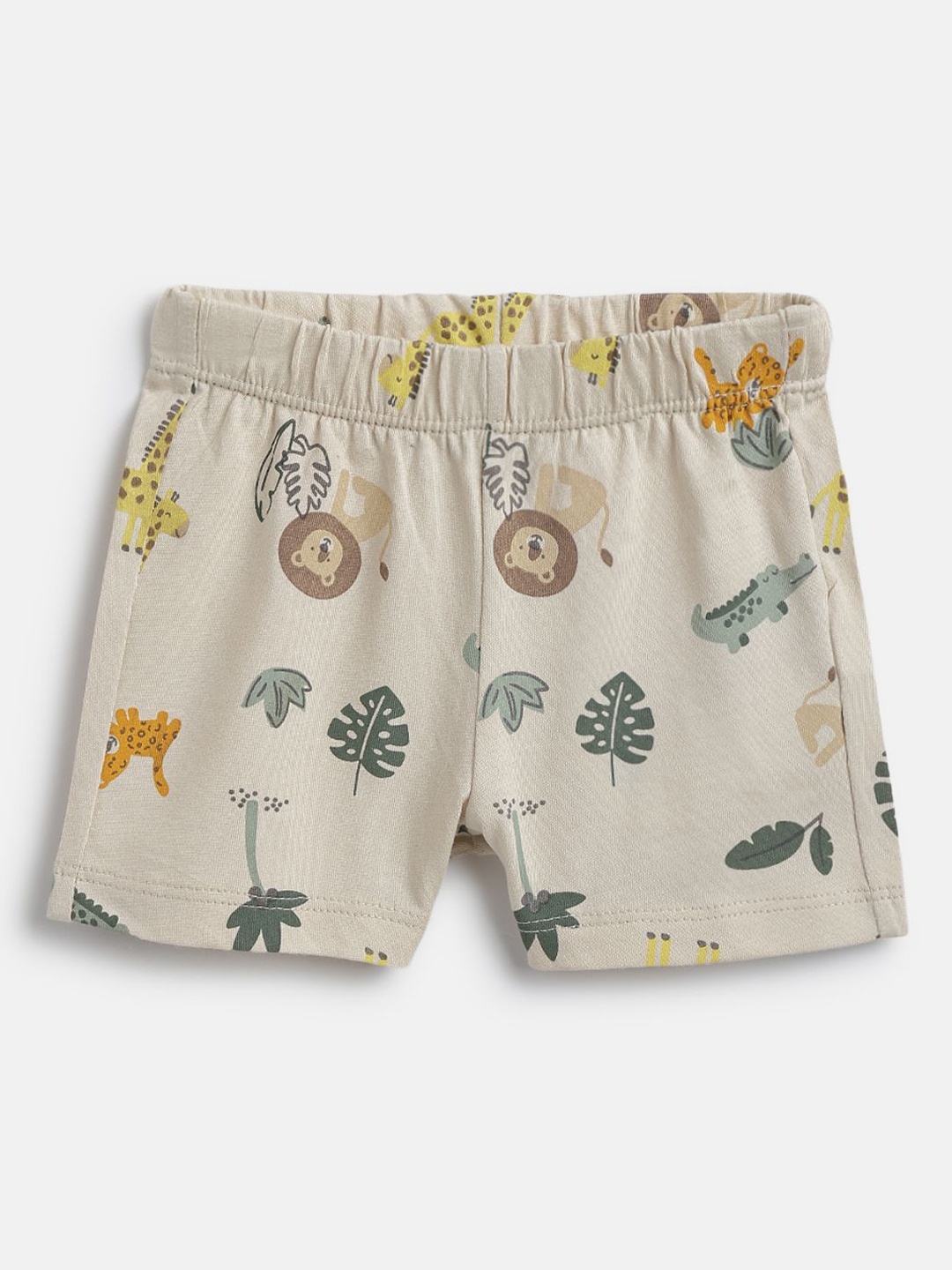 

Chicco Boys Conversational Printed Shorts, Beige