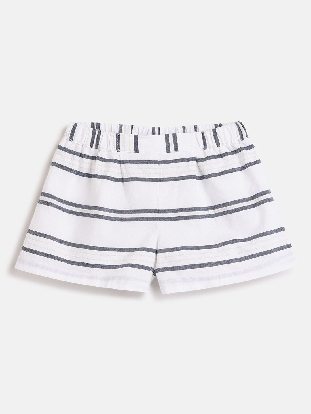 

Chicco Girls Striped Technology Shorts, White