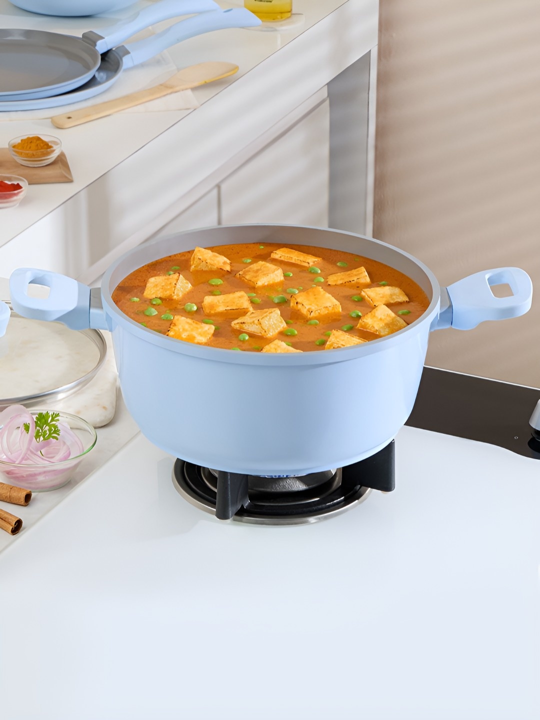 

BOROSIL Vajra Blue Ceramic Cook And Serve Casserole 4.2 L