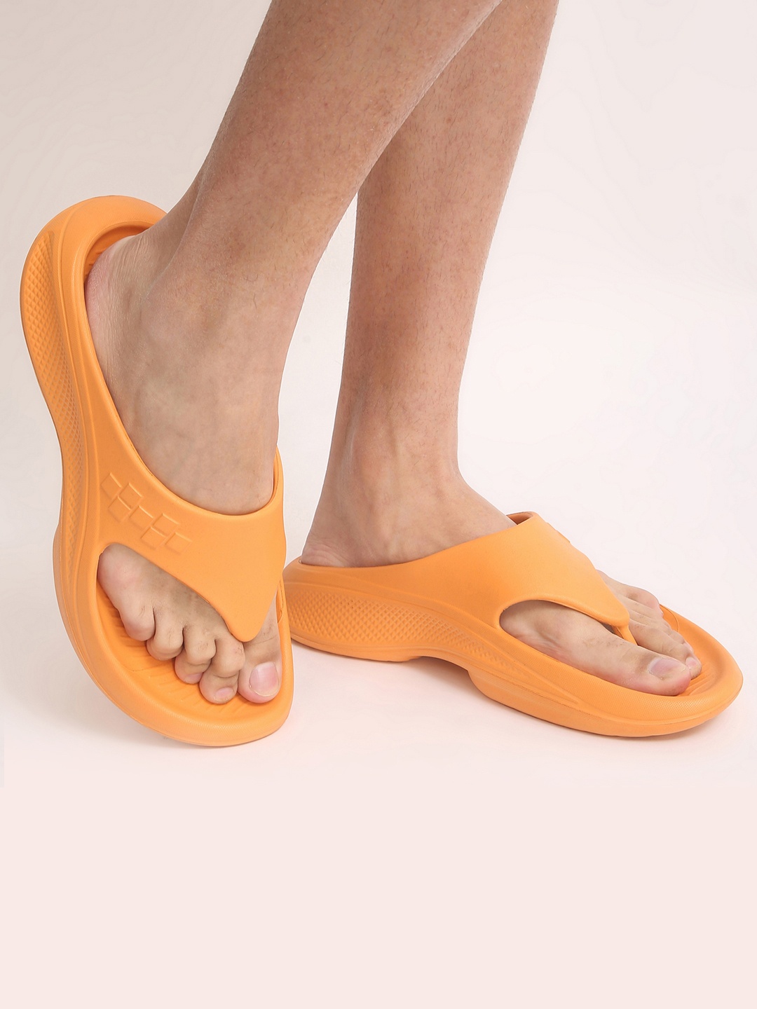

yoho Men PILO Vibrant EVA Flip Flop, Orange