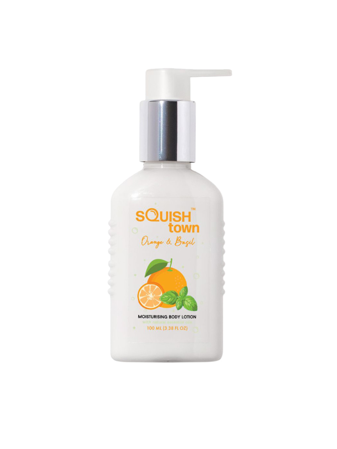 

Squish town Orange & Basil Moisturising Body Lotion - 100ml, White