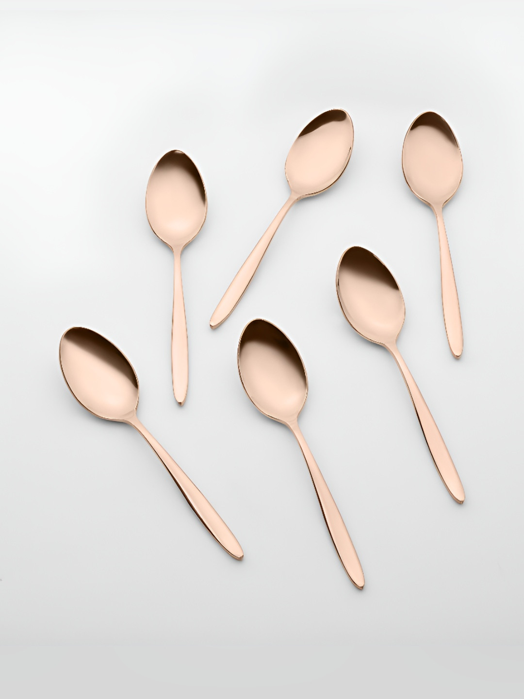 

BlackCarrot Sophisticated Rose Gold 6 Pieces Stainless Steel Table Spoons