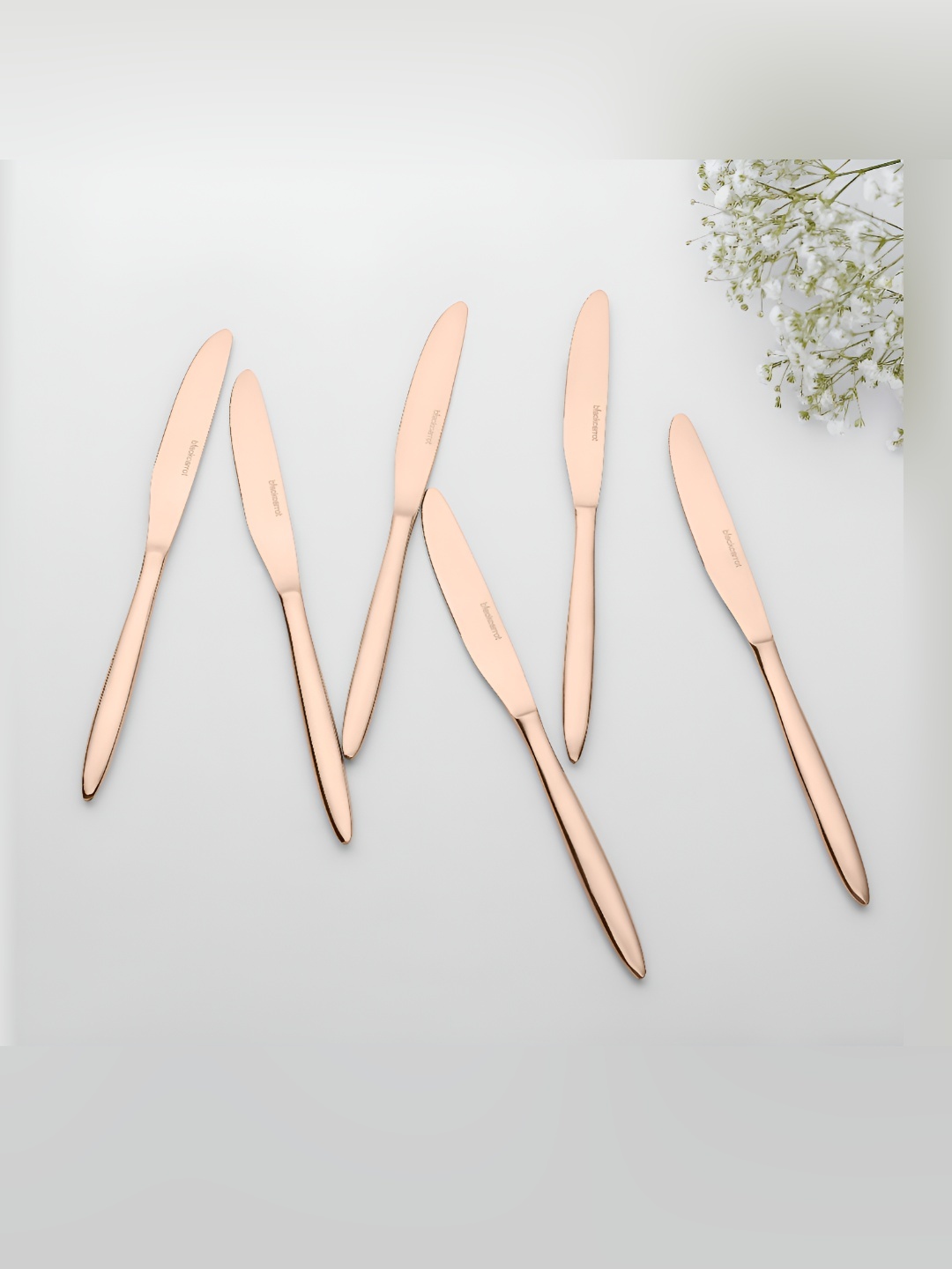 

BlackCarrot Chic Rose Gold-Toned 6 Pieces Stainless Steel Knifes