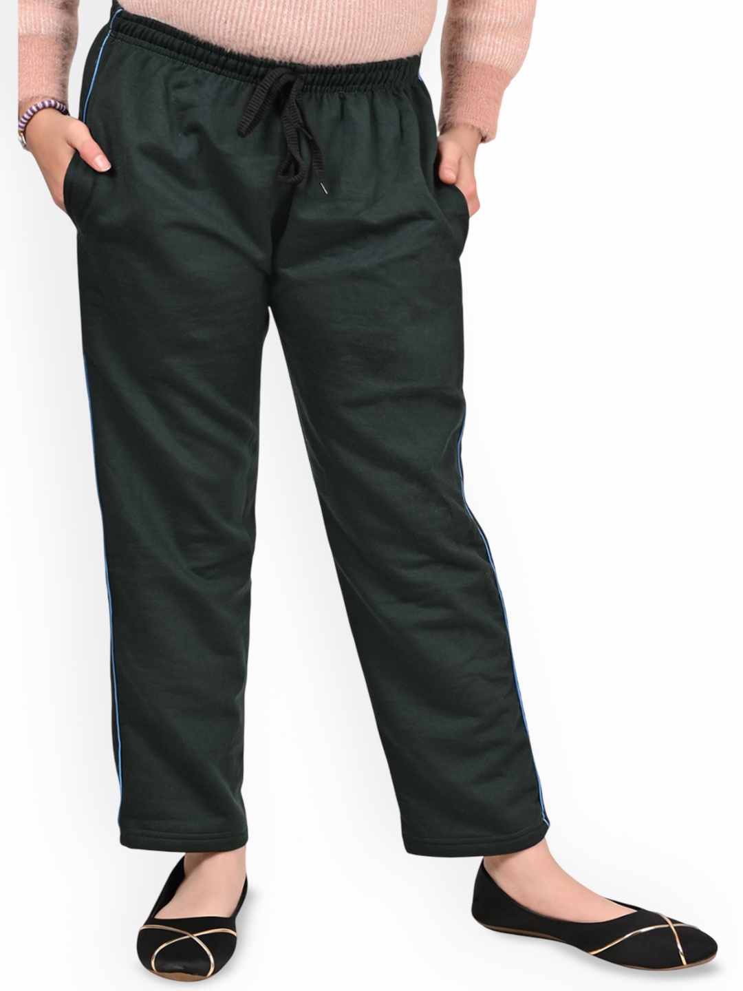 

BAESD Girls Mid Rise Track Pants, Sea green