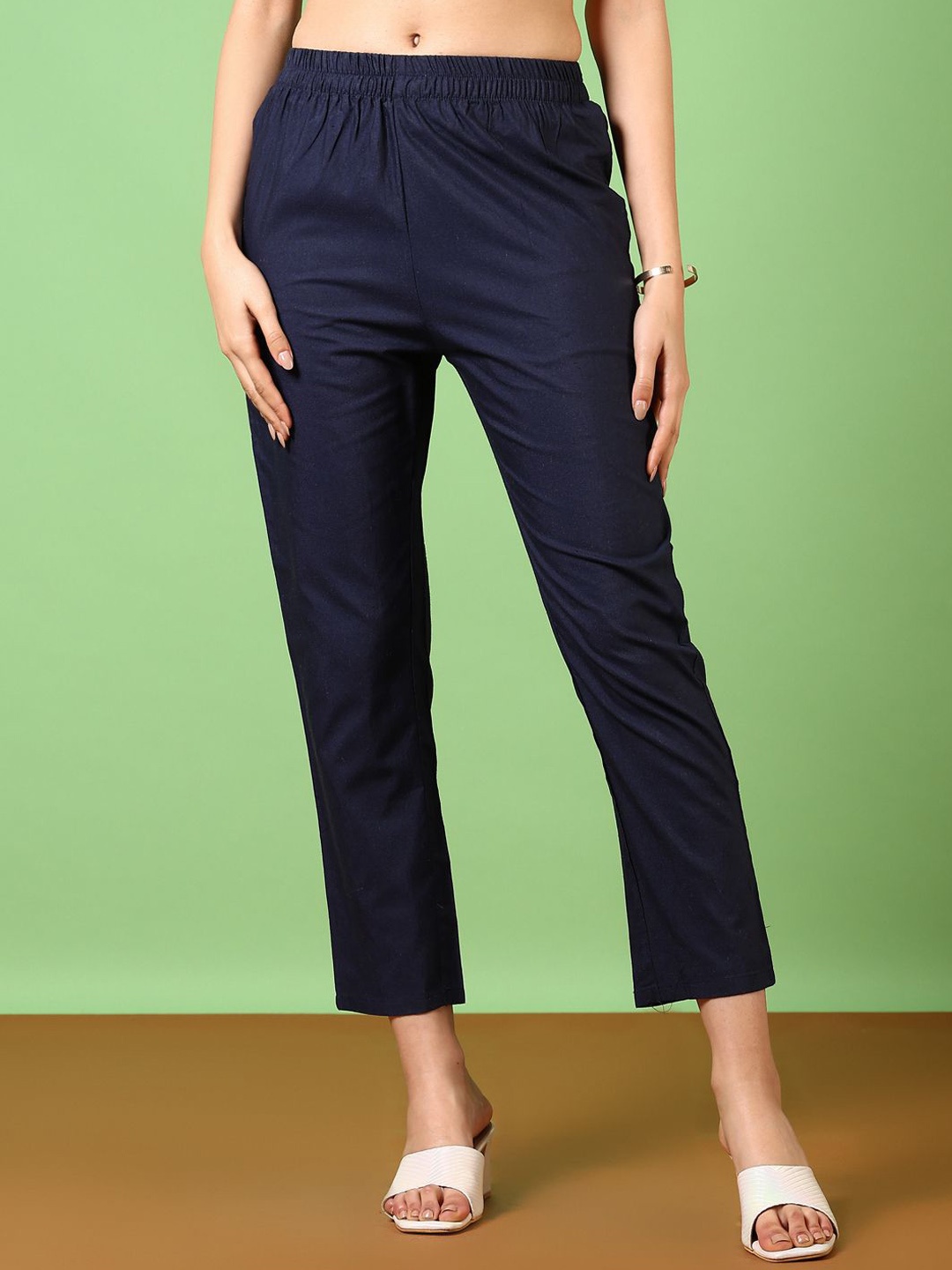 

V-Mart Women Trousers, Navy blue