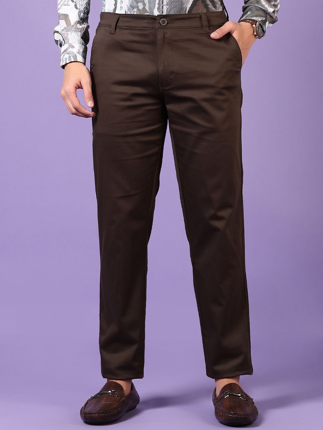 

V-Mart Men Chinos Trousers, Olive