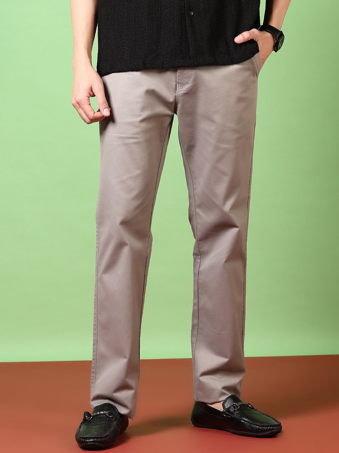 

V-Mart Men Chinos Trousers, Grey
