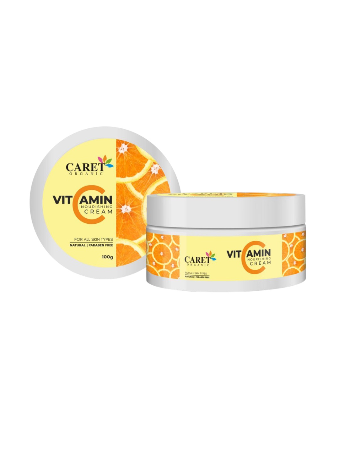 

CARET ORGANIC Set Of 2 Vitamin C & E Radiance Cream 50 g With Vitamin C Cream-100 g, White