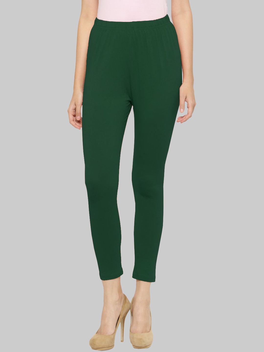 

Castle Lifestyle Women Mid-Rise Ankle-Length Leggings, Green