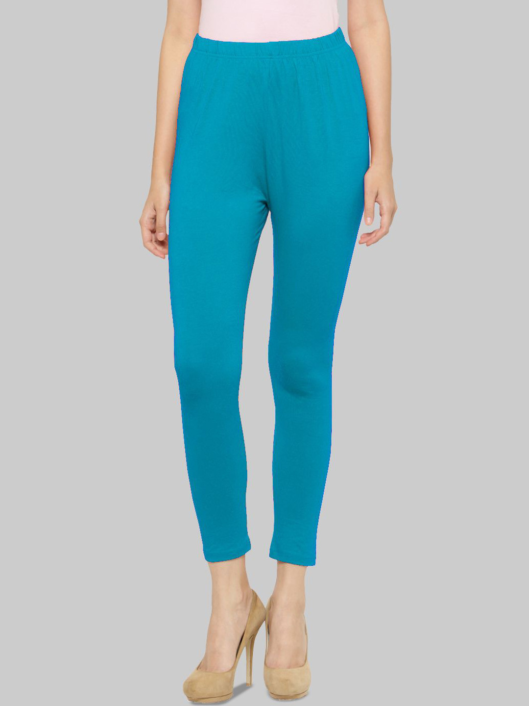 

Castle Lifestyle Women Mid-Rise Ankle-Length Leggings, Blue