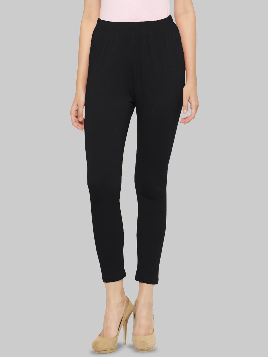 

Castle Lifestyle Mid-Rise Ankle-Length Leggings, Black