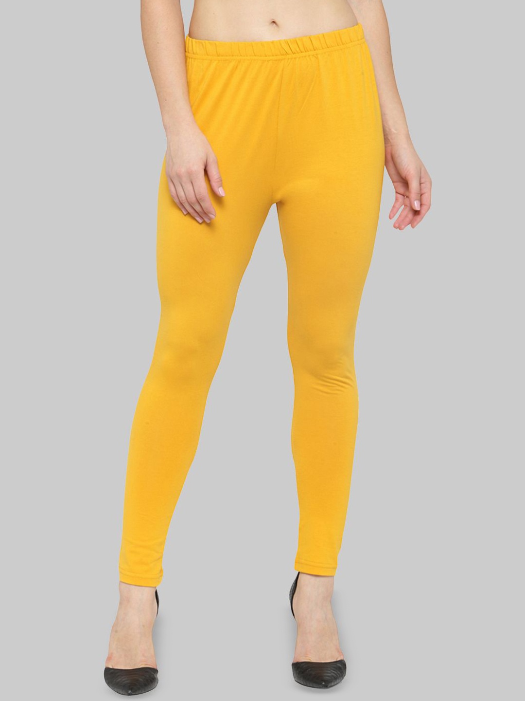 

Castle Lifestyle Women Mid-Rise Ankle-Length Leggings, Yellow