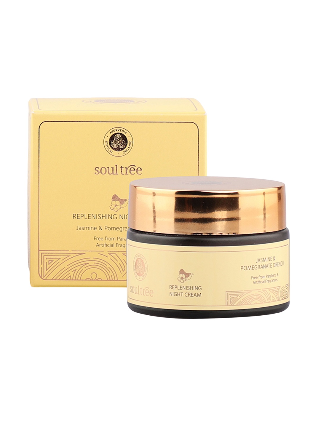 

Soultree Replenishing Night Cream - Jasmine & Pomegranate Drench - 50 g, White