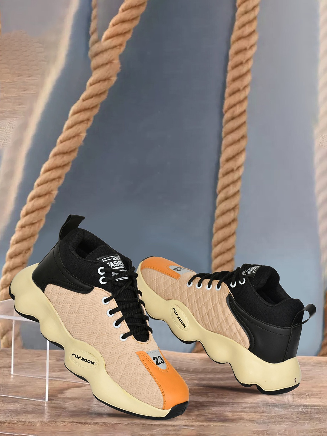 

RDXO Men Colourblocked Driving Shoes, Peach