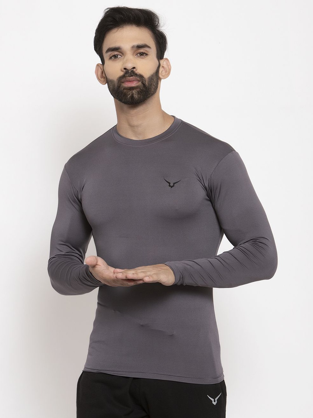 

Invincible Men Slim Fit T-Shirt, Grey