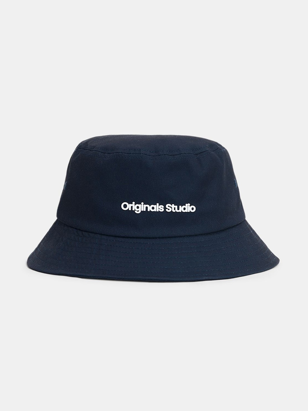 

Jack & Jones Men Navy Blue Self Design Bucket Hat