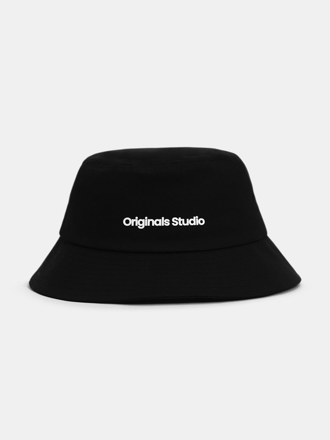 

Jack & Jones Men Cotton, Black Self Design Bucket Hat