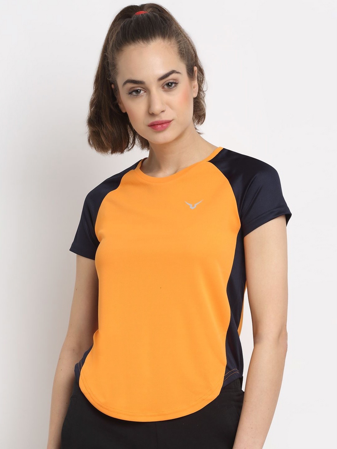 

Invincible Women Contrast Tee, Orange