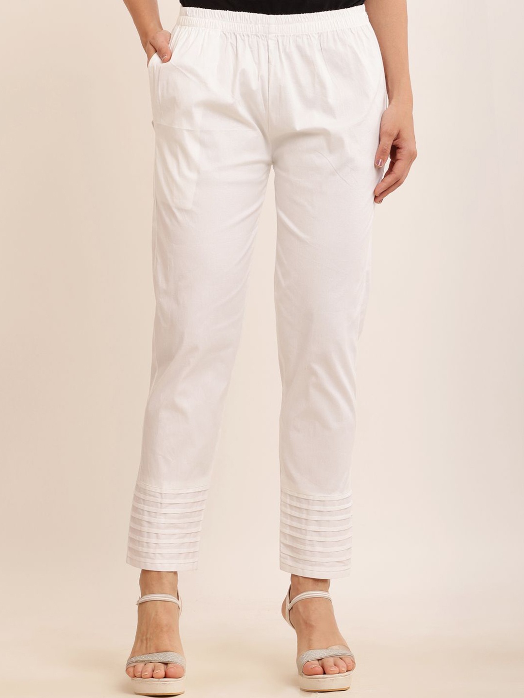 

Sellingsea Women Regular Fit Trousers, White