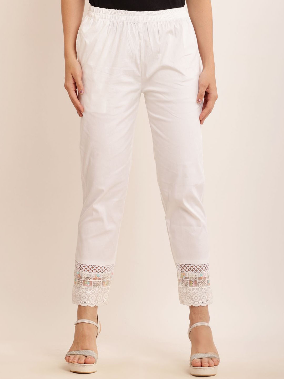 

Sellingsea Women Trousers, White