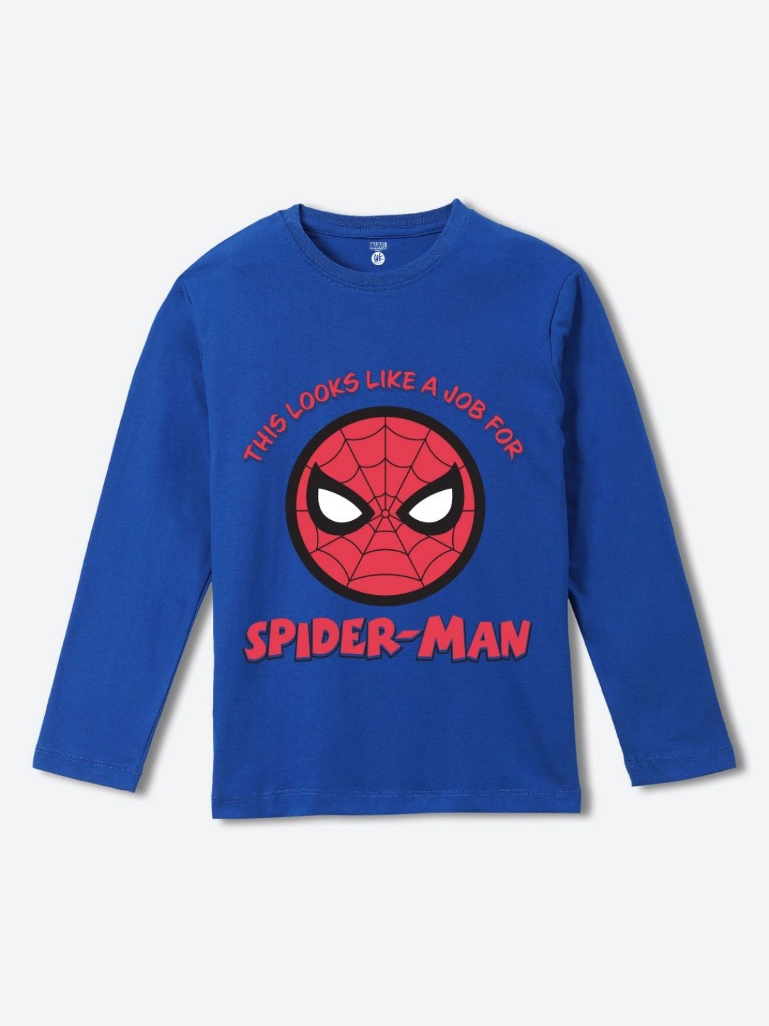 

YK Marvel Boys Spider-Man Graphic Printed Round Neck Cotton T-shirt, Blue