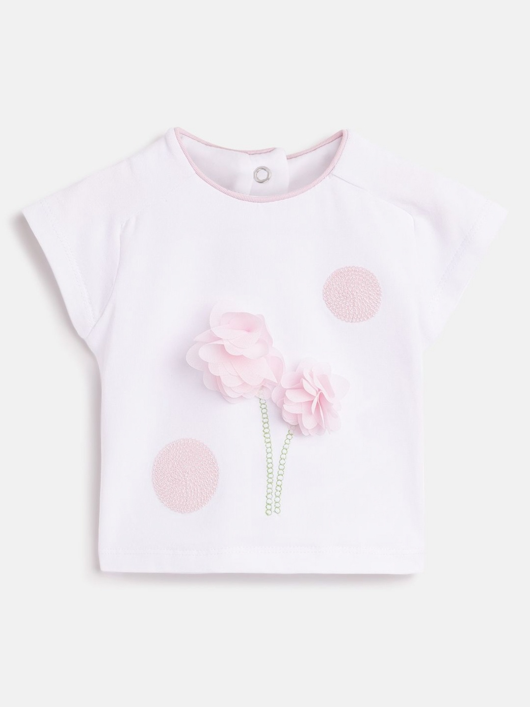 

Chicco Girls Applique T-shirt, White