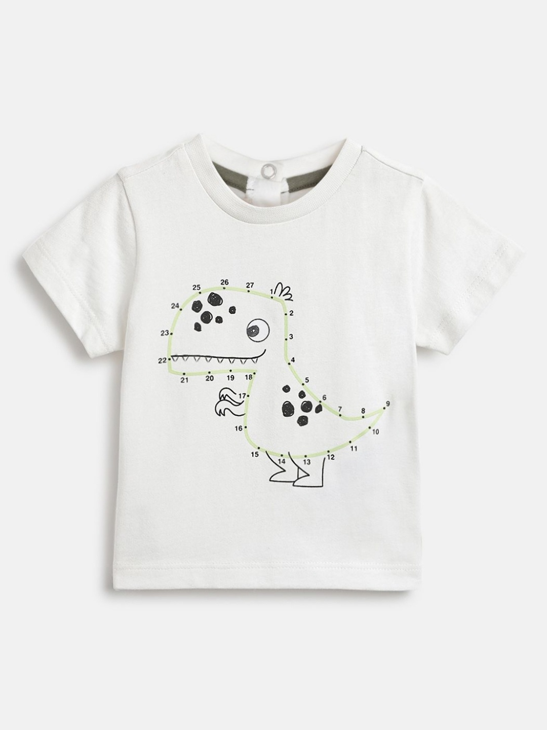 

Chicco Boys Graphic Printed Round Neck Cotton T-shirt, White