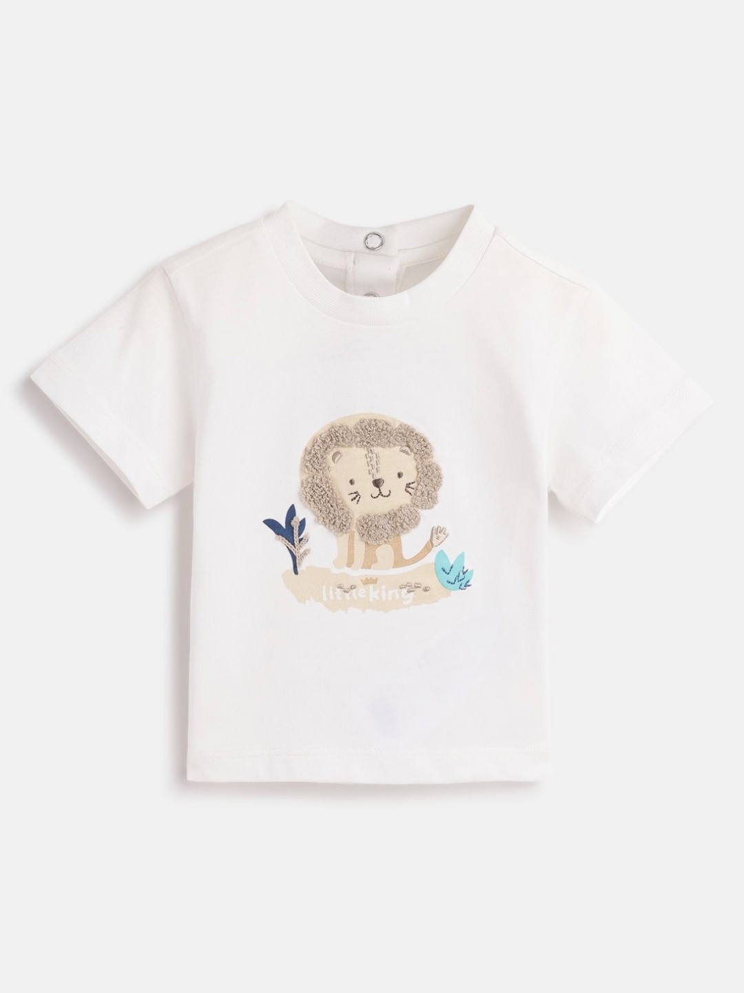 

Chicco Boys Graphic Printed Round Neck Cotton T-shirt, White
