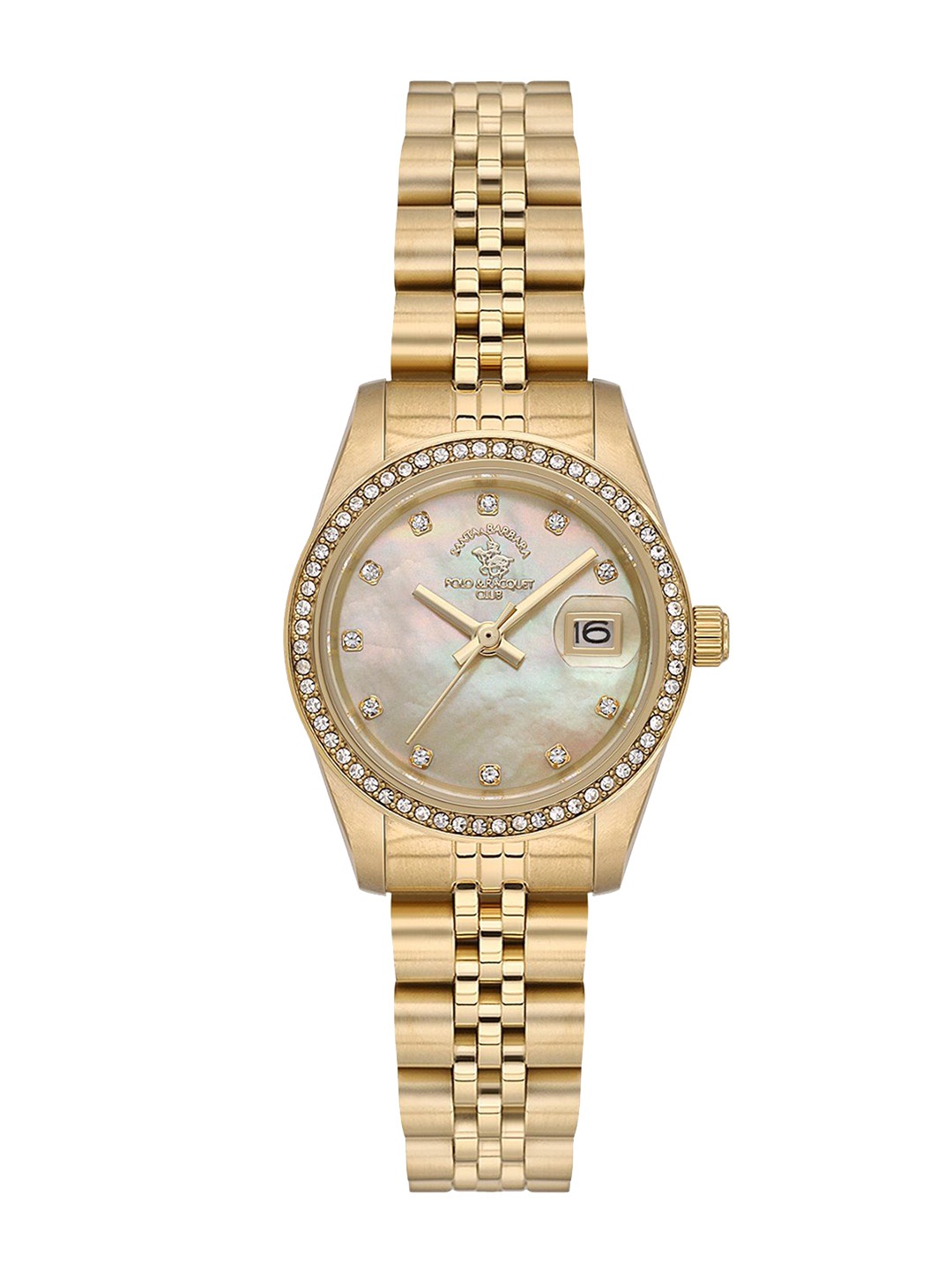 

SANTA BARBARA POLO & RACQUET CLUB Women Embellished Analogue Watch SB.4.10015-3, Rose gold