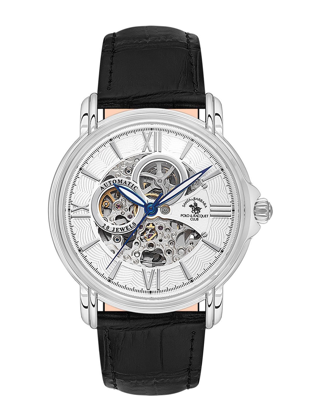 

SANTA BARBARA POLO & RACQUET CLUB Men Dial & Leather Straps Analogue Watch SB.8.10002-1, Black