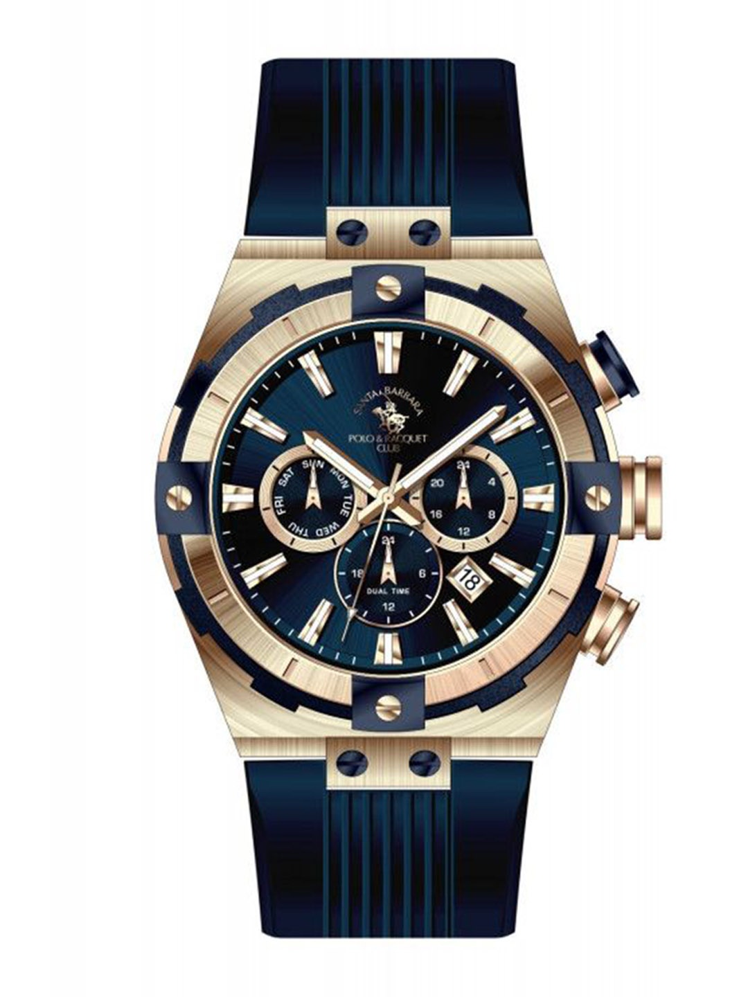 

SANTA BARBARA POLO & RACQUET CLUB Men Dial & Straps Analogue Watch SB.1.10510-8, Blue