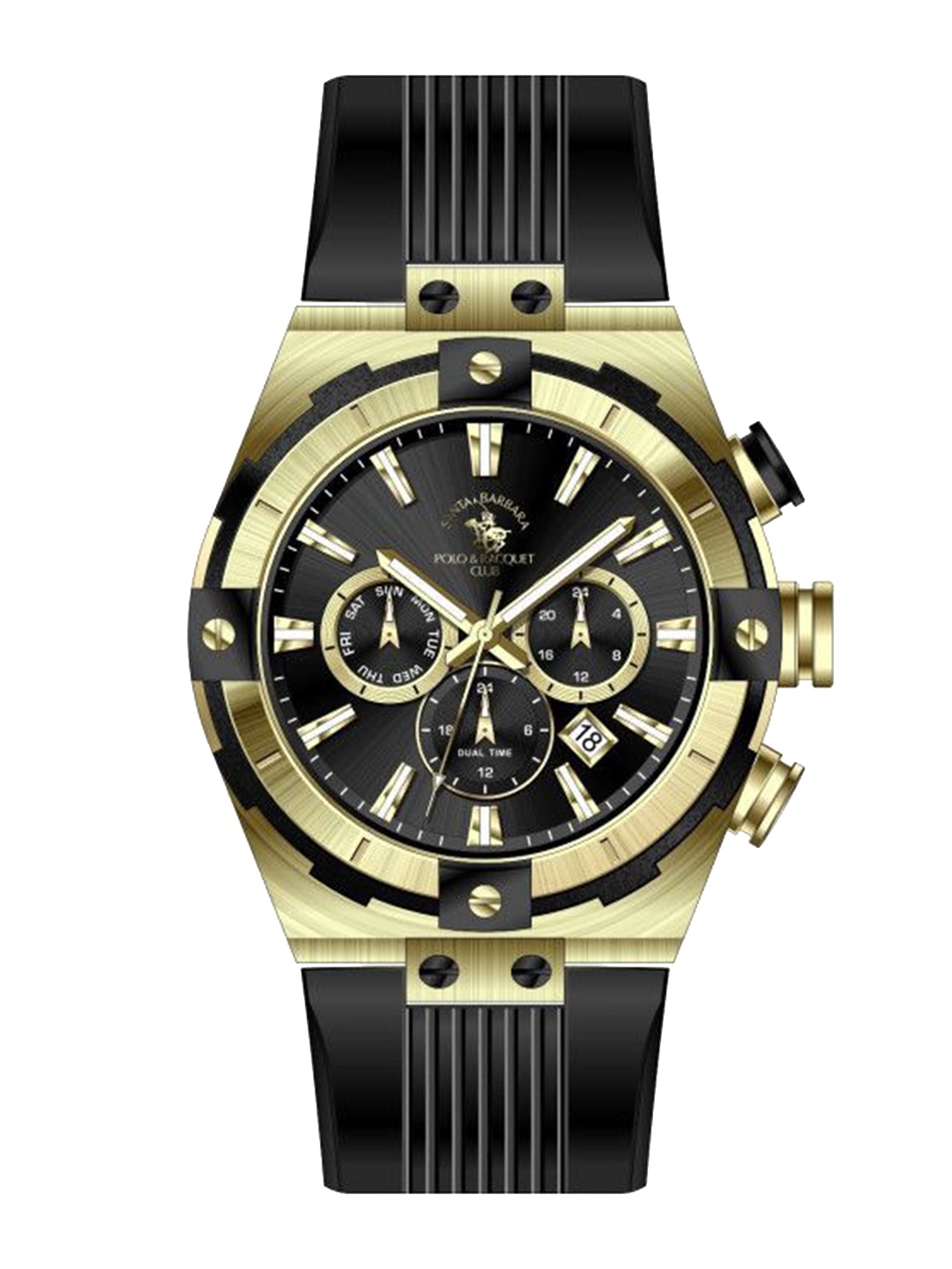

SANTA BARBARA POLO & RACQUET CLUB Men Round Dial Analogue Watch SB.1.10510-6, Black
