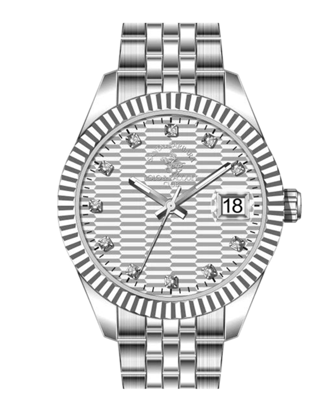 

SANTA BARBARA POLO & RACQUET CLUB Women Dial & Stainless Steel Analogue Watch SB.1.10643-5, Silver