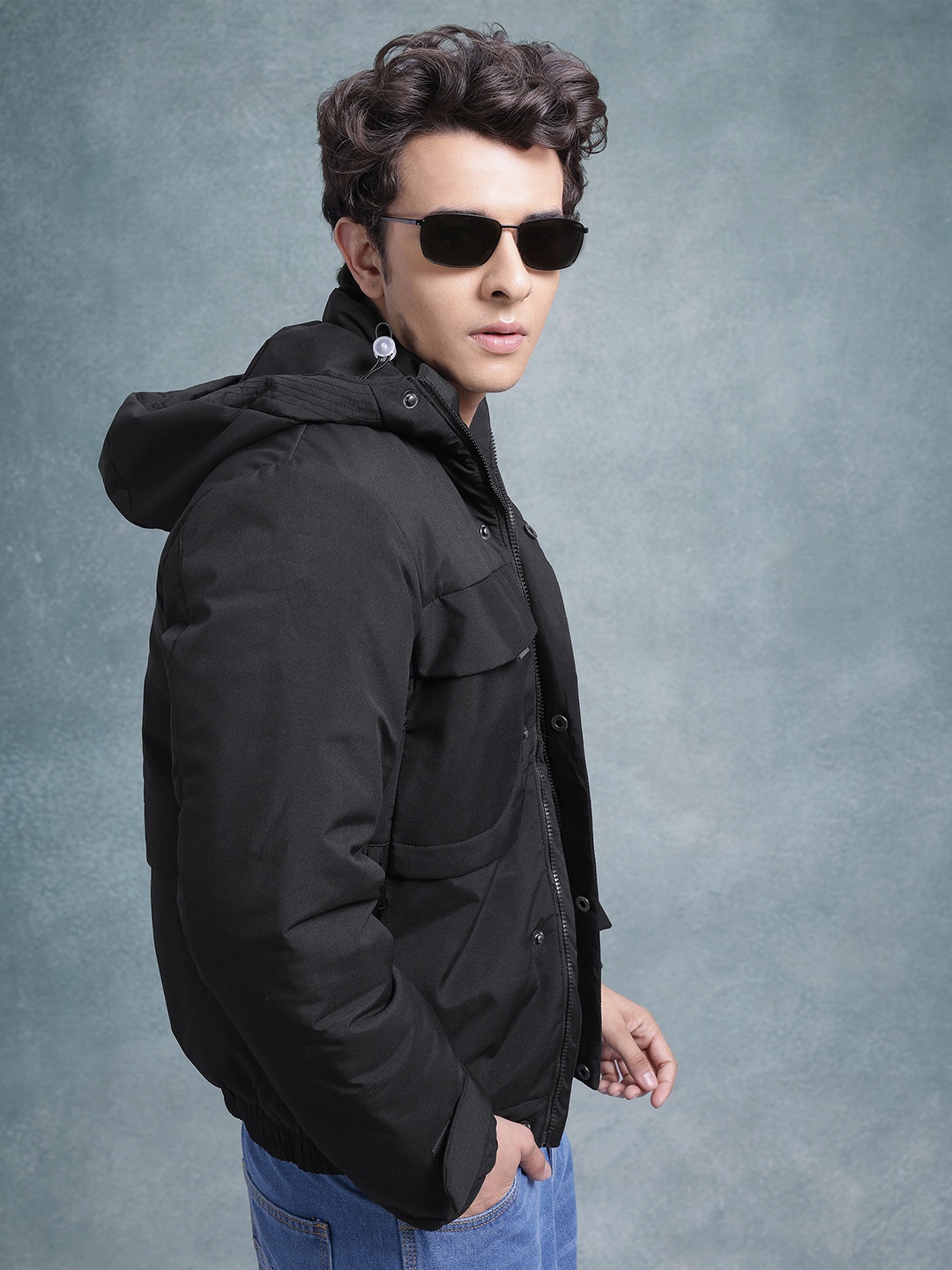 

The Roadster Lifestyle Co. Hooded Padded Jacket, Black