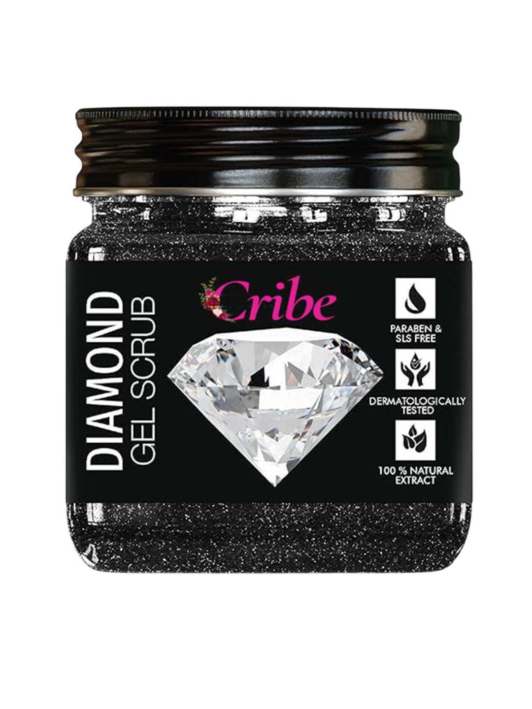 

CRIBE Diamond Gel Face & Body Scrub - 380 ml, White
