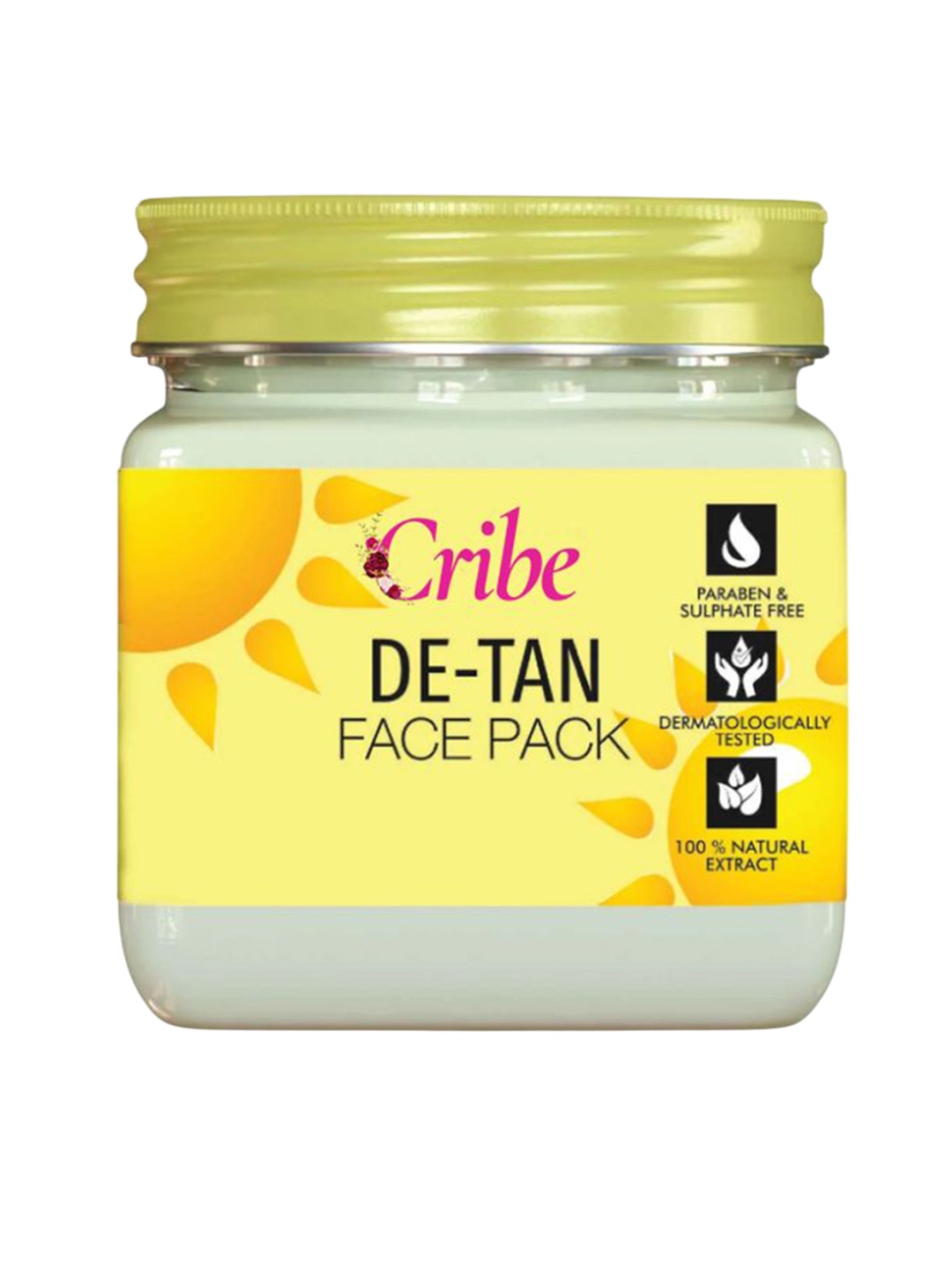 

CRIBE De-Tan Face Pack - 380 ml, Yellow