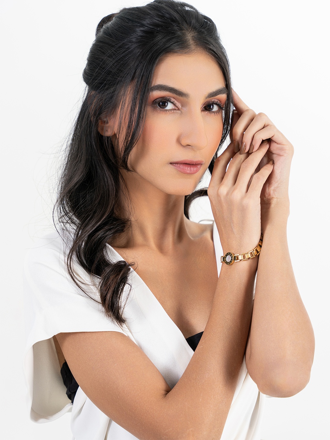 

ZAISHA 18K Gold Plated Stainless Steel Dializo Strap Link Bracelet